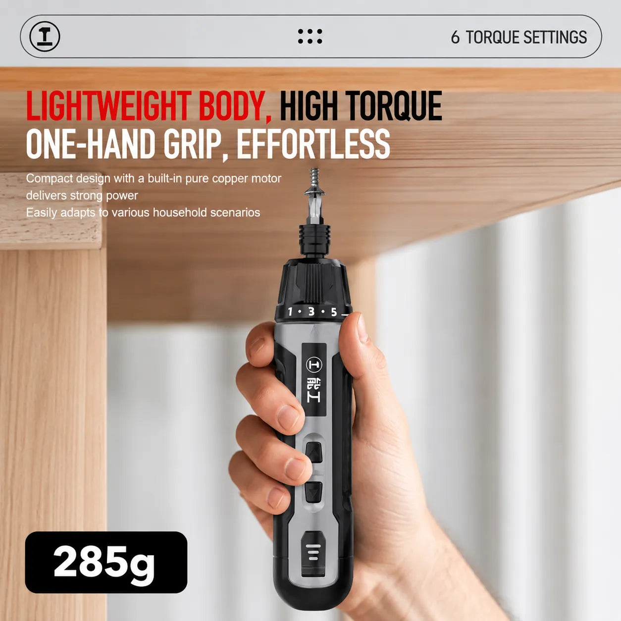 2000mah long lasting battery electric screwdriver 90 days standby