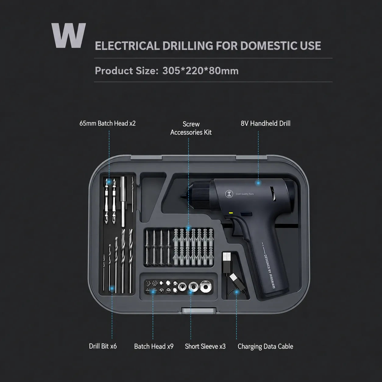 8v-electric-drill-layer-with-drill-bits-screw-accessories-and-charging-cable-for-home-use