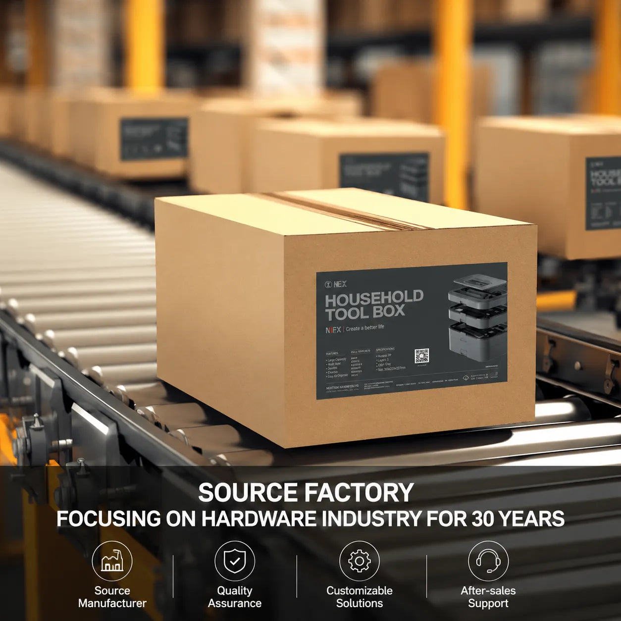 GREENER household toolbox packaging from source factory with quality support