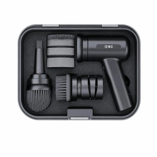 electric cleaning brush tool set with interchangeable brush heads for home kitchen bathroom and household cleaning tasks