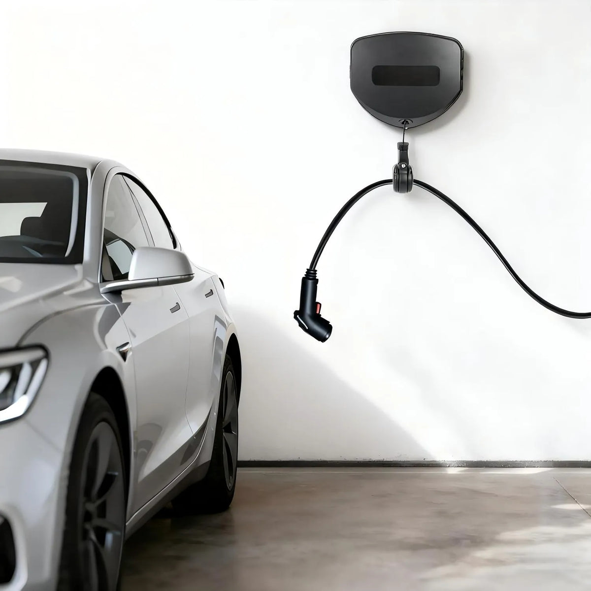 wall-mounted-ev-charger-cable-retractor-for-clean-garage-charging