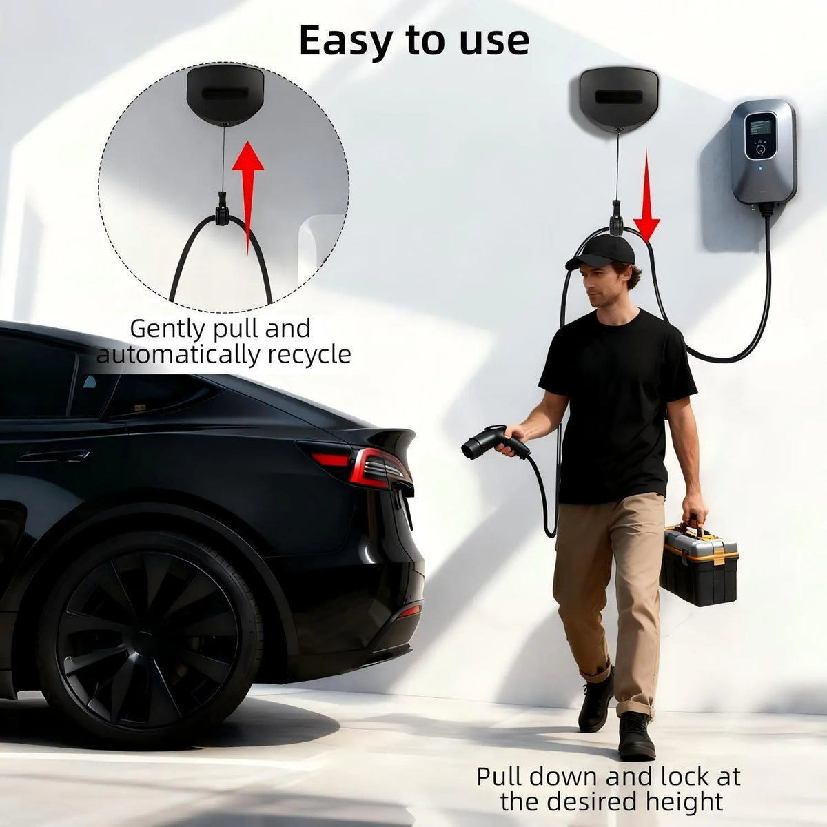 easy-to-use-ev-charger-cable-retractor-with-pull-and-lock-height-control