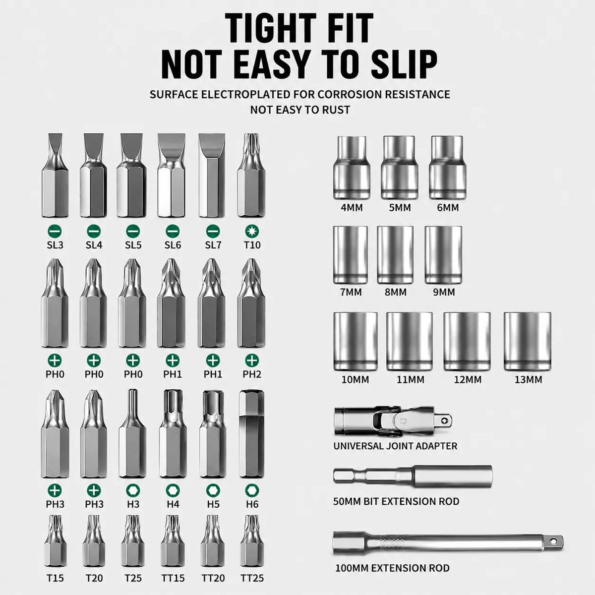 greener-precision-bit-and-socket-size-display-for-40-piece-set