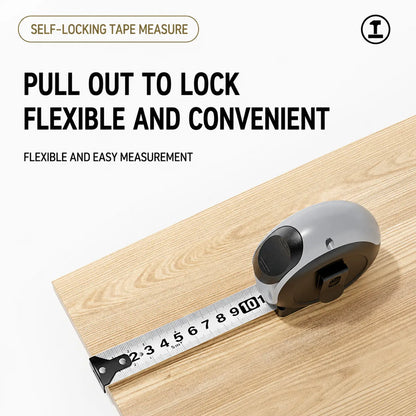 Self-locking tape measure for accurate home repair, woodworking, and DIY measurements