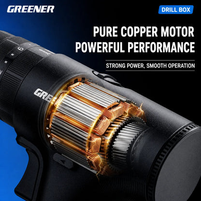 MOQWAIG drill with pure copper motor design for strong power, smooth operation, and reliable home repair performance