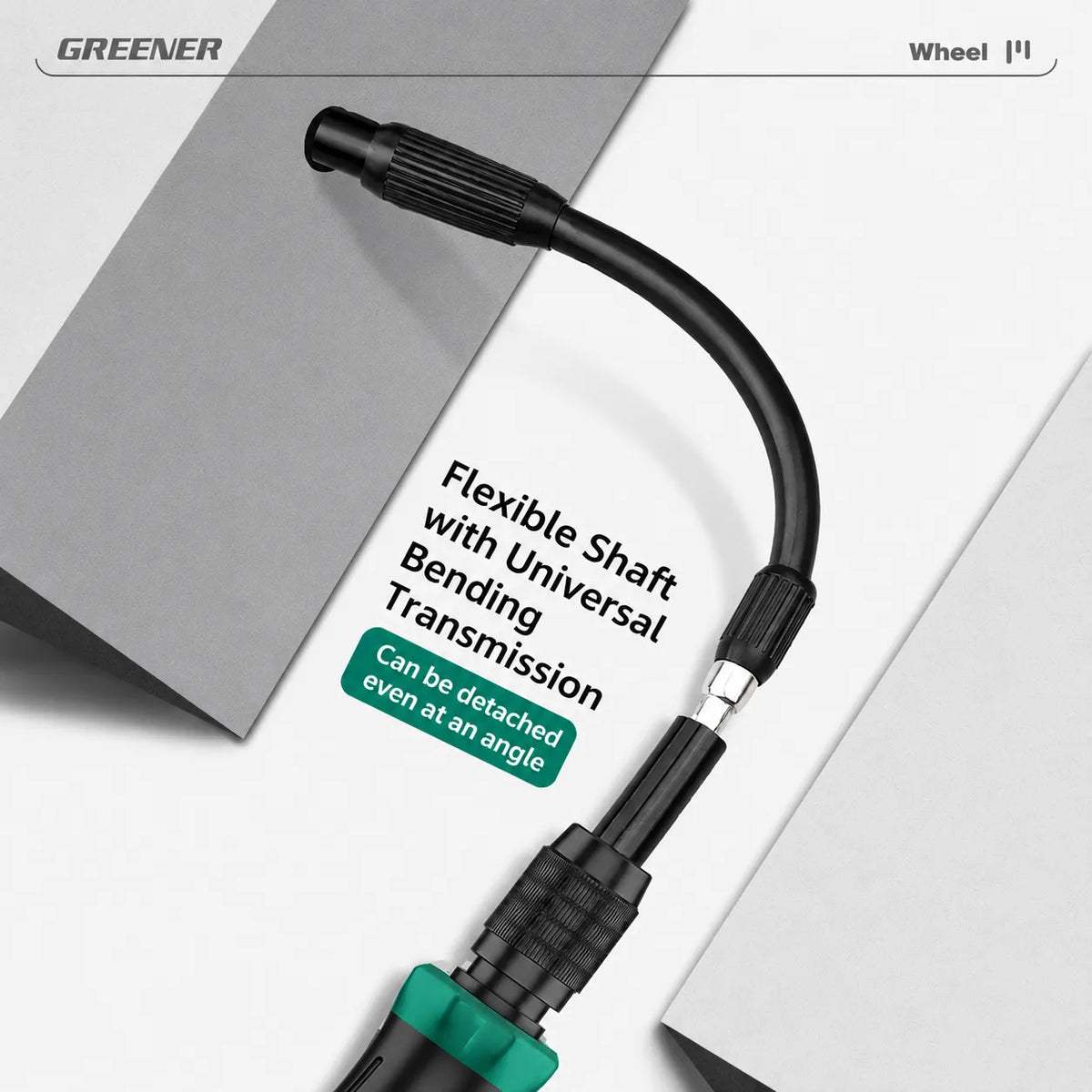MOQWAIG flexible shaft screwdriver extension with universal bending design for angled and tight-space repair work