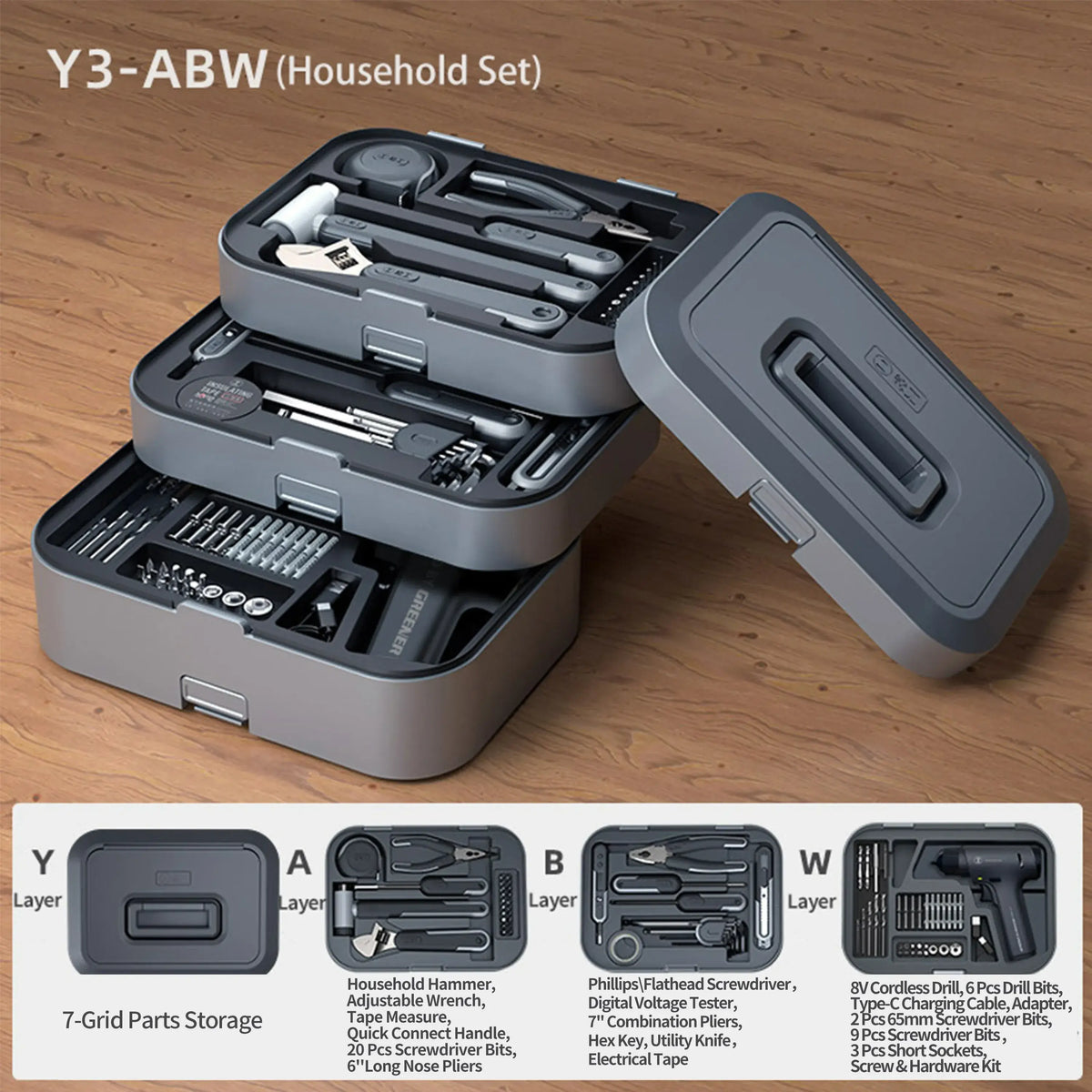 household-maintenance-toolbox-cordless-drill-hand-tools-kit