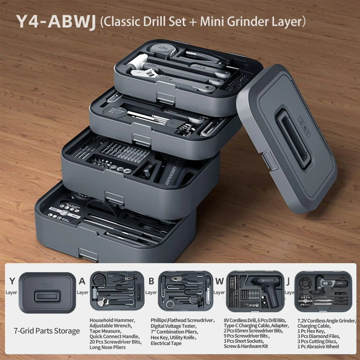 household-repair-toolbox-mini-grinder-cordless-drill-set