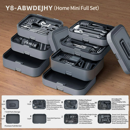 y8-abwdejhy-home-full-mini-toolbox-with-cordless-drill-grinder-and-storage-layers